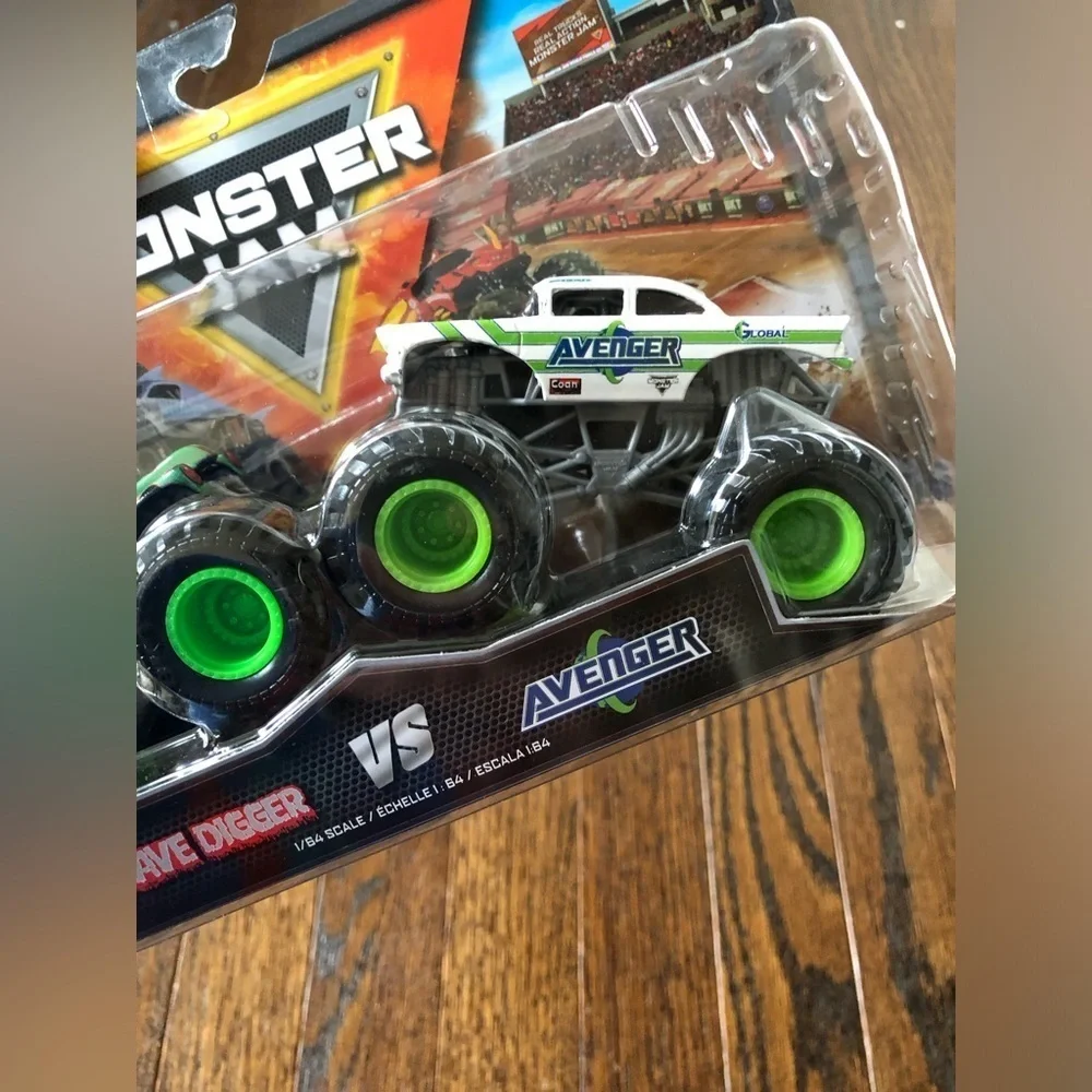 Monster Jam Monster Trucks Grave Digger vs. Avenger - Series 25 - 2-Pack - NEW!